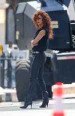 JULIETTE LEWIS on the Set of Immigrant in San Pedro 06/29/2022