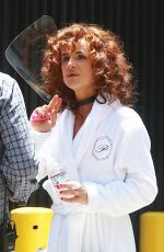 JULIETTE LEWIS on the Set of New Chippendales Miniseries in San Pedro 06/30/2022