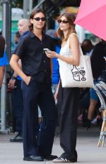 KAIA GERBER Out for Dinner with a Friend in New York 07/23/2022
