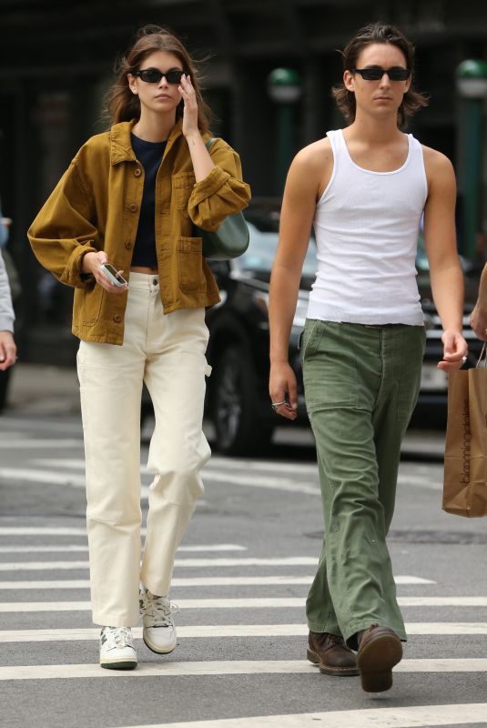 KAIA GERBER Out for Lunch with a Friend in New York 06/21/2022