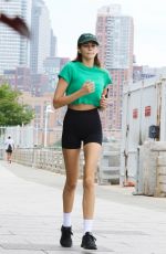 KAIA GERBER Out Jogging in New York 07/17/2022