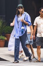 KAIA GERBER Out with Her Dog in New York 07/16/2022