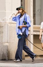 KAIA GERBER Out with Her Dog in New York 07/16/2022