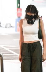 KAIA GERBER Out with Her Dog in New York 07/25/2022