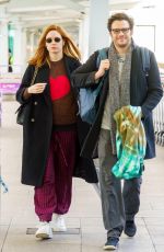 KAREN GILLAN Leaves Heathrow Airport in London 07/11/2022