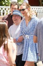 KARLIE KLOSS and David Geffen Out in Capri 07/29/2022