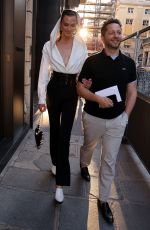 KARLIE KLOSS Leaves Azzedine Alaia Show at Haute Couture Autumn Winter 22/23 in Paris 07/03/2022