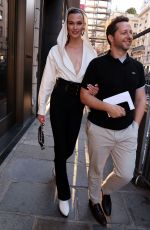KARLIE KLOSS Leaves Azzedine Alaia Show at Haute Couture Autumn Winter 22/23 in Paris 07/03/2022