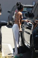 KARRUECHE TRAN Out for Lunch with a Friend in Los Angeles 07/12/2022