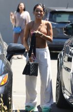 KARRUECHE TRAN Out for Lunch with a Friend in Los Angeles 07/12/2022
