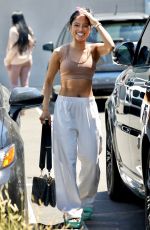 KARRUECHE TRAN Out for Lunch with a Friend in Los Angeles 07/12/2022