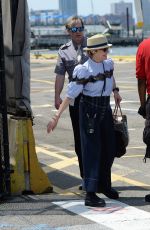 KATE CAPSHAW Arrives to New York Aboard a Helicopter 07/10/2022