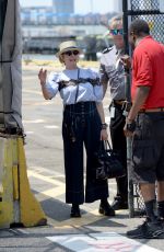 KATE CAPSHAW Arrives to New York Aboard a Helicopter 07/10/2022