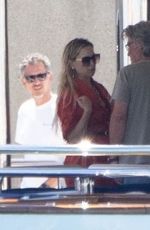 KATE HUDSON on a Yacht Out in Rome 07/08/2022