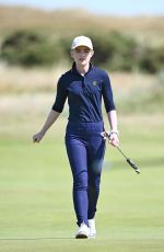 KATHRYN NEWTON at Celebrity Fourball at St Andrews Old Course in Scotland 07/10/2022
