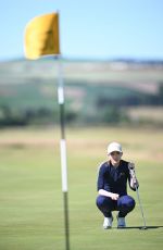 KATHRYN NEWTON at Celebrity Fourball at St Andrews Old Course in Scotland 07/10/2022