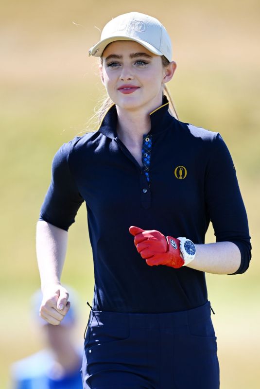KATHRYN NEWTON at Celebrity Fourball at St Andrews Old Course in Scotland 07/10/2022