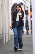 KATIE HOLMES Arrives at Angelika Film Center in New York 07/22/2022