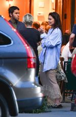 KATIE HOLMES at Bar Pitti in New York 07/07/2022
