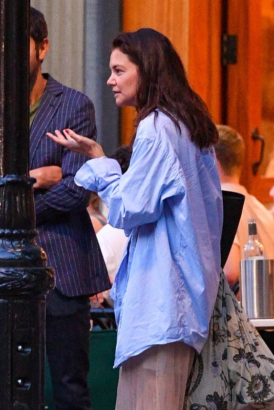 KATIE HOLMES at Bar Pitti in New York 07/07/2022