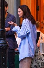 KATIE HOLMES at Bar Pitti with Friends in New York 07/08/2022