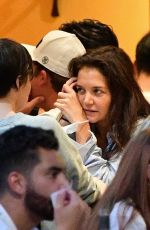 KATIE HOLMES at Bar Pitti with Friends in New York 07/08/2022