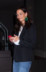 KATIE HOLMES Heading to Alone Together Q&A in New York 07/22/2022