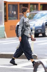 KATIE HOLMES Out and About in New York 07/07/2022