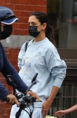 KATIE HOLMES Out and About in New York 07/27/2022