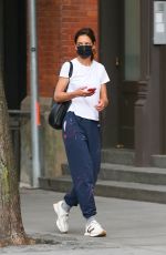 KATIE HOLMES Out and About in New York 07/29/2022