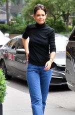 KATIE HOLMES Out for Dinner at The Smith Restaurant and Bar in New York 07/21/2022