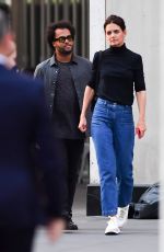 KATIE HOLMES Out for Dinner at The Smith Restaurant and Bar in New York 07/21/2022