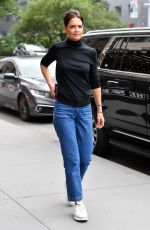 KATIE HOLMES Out for Dinner at The Smith Restaurant and Bar in New York 07/21/2022