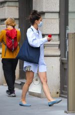 KATIE HOLMES Out in New York 07/01/2022