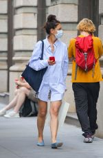 KATIE HOLMES Out in New York 07/01/2022