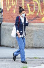 KATIE HOLMES Out in New York 07/15/2022
