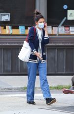 KATIE HOLMES Out in New York 07/15/2022