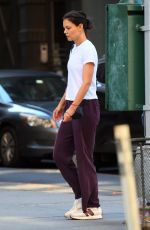 KATIE HOLMES Out in New York 07/28/2022
