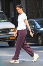 KATIE HOLMES Out in New York 07/28/2022