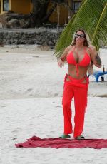 KATIE PRICE in Bikini on the Beach in Thailand 07/03/2022