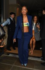 KEKE PALMER Leaves Her Hotel in London 07/27/2022