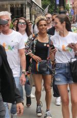 KELLY HOLMES, Phillip Schofield and Alison Hammond at Pride Festival in Londn 07/02/2022