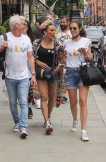 KELLY HOLMES, Phillip Schofield and Alison Hammond at Pride Festival in Londn 07/02/2022