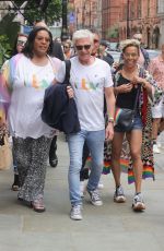KELLY HOLMES, Phillip Schofield and Alison Hammond at Pride Festival in Londn 07/02/2022