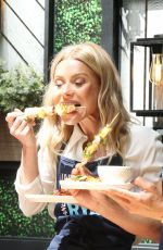 KELLY RIPA Taping for Live Foodfluencer Friday Faceoff Live with Kelly and Ryan in New York 07/07/2022