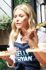 KELLY RIPA Taping for Live Foodfluencer Friday Faceoff Live with Kelly and Ryan in New York 07/07/2022