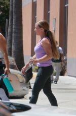KENDRA WILKINSON Works Out at a Gym with a Friend in Westlake Village 07/13/2022