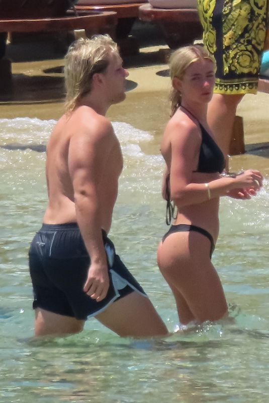 KIAH BROADSMITH in Bikini and Jackson Warne on Holiday in Mykonos 07/22/2022