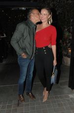 KIERA CHAPLIN Celebrates Her 40th Birthday at Chiltern Firehouse in London 07/01/2022