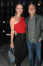 KIERA CHAPLIN Celebrates Her 40th Birthday at Chiltern Firehouse in London 07/01/2022